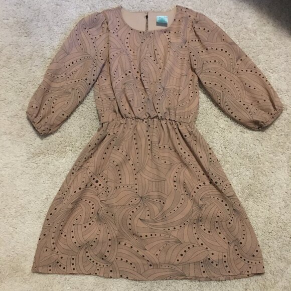 Retro 70s Psychedelic Paisley Peasant Sleeve Dress - Picture 11 of 16